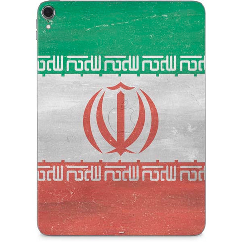 Iran Flag Distressed Apple iPad Pro Skin